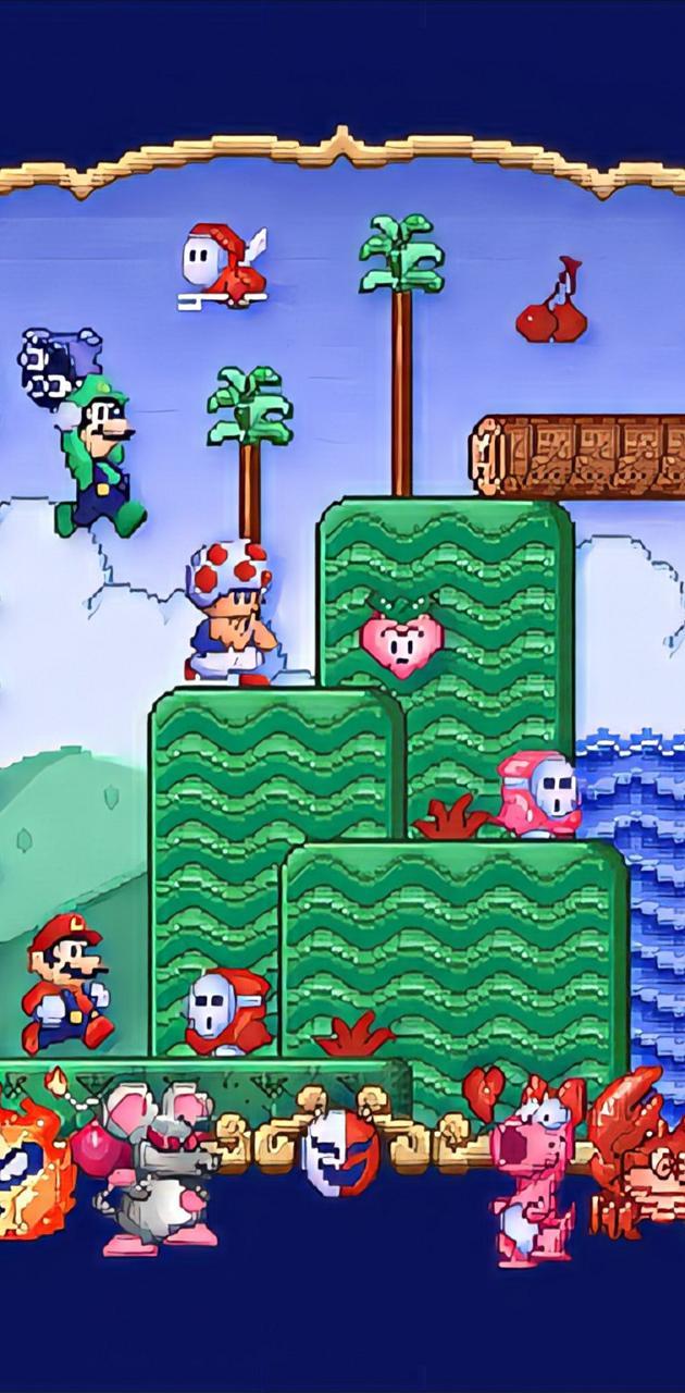 super mario world wallpaper iphone