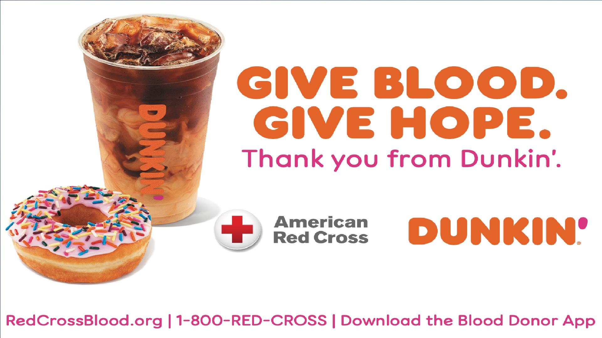 1920x1080 Dunkin' of Virginia teams with American Red Cross to recognize the importance of giving blood