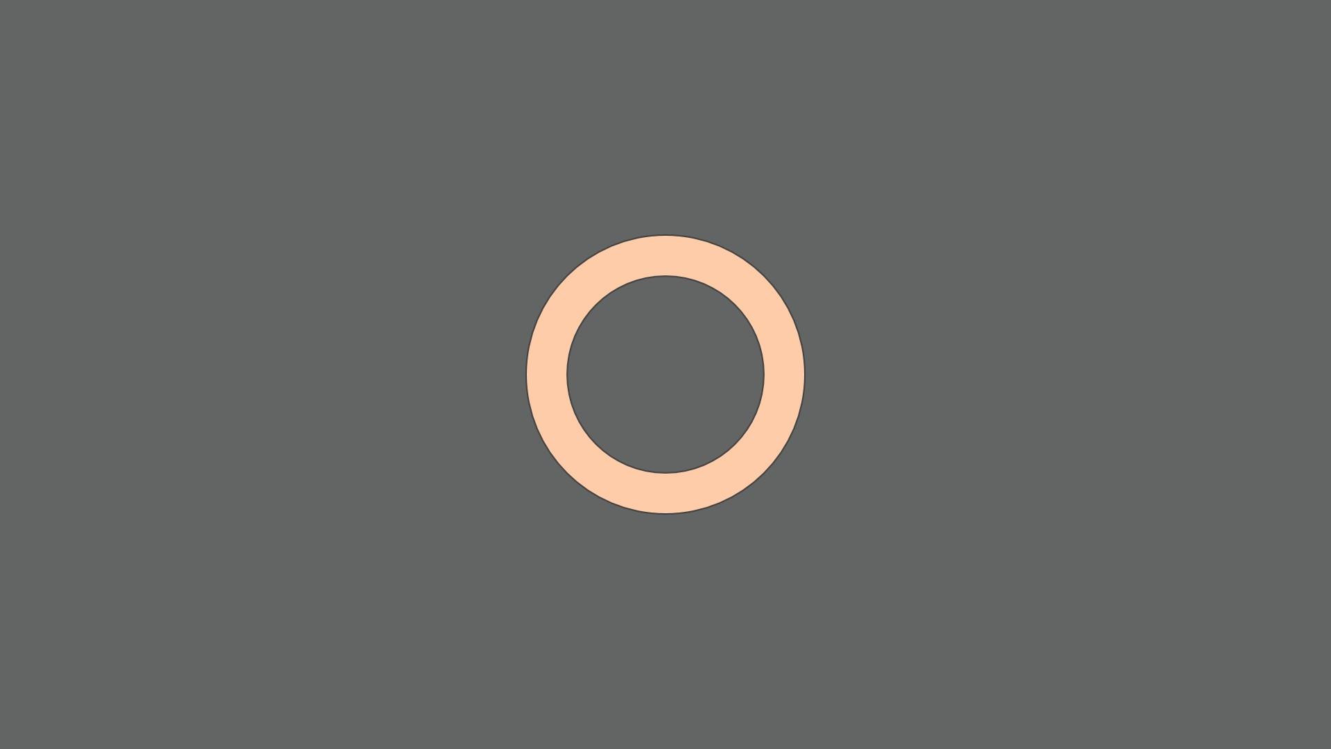 1920x1080 minimalism, Circle, Rings, Gray, Simple background Wallpaper HD / Desktop and Mobile Background