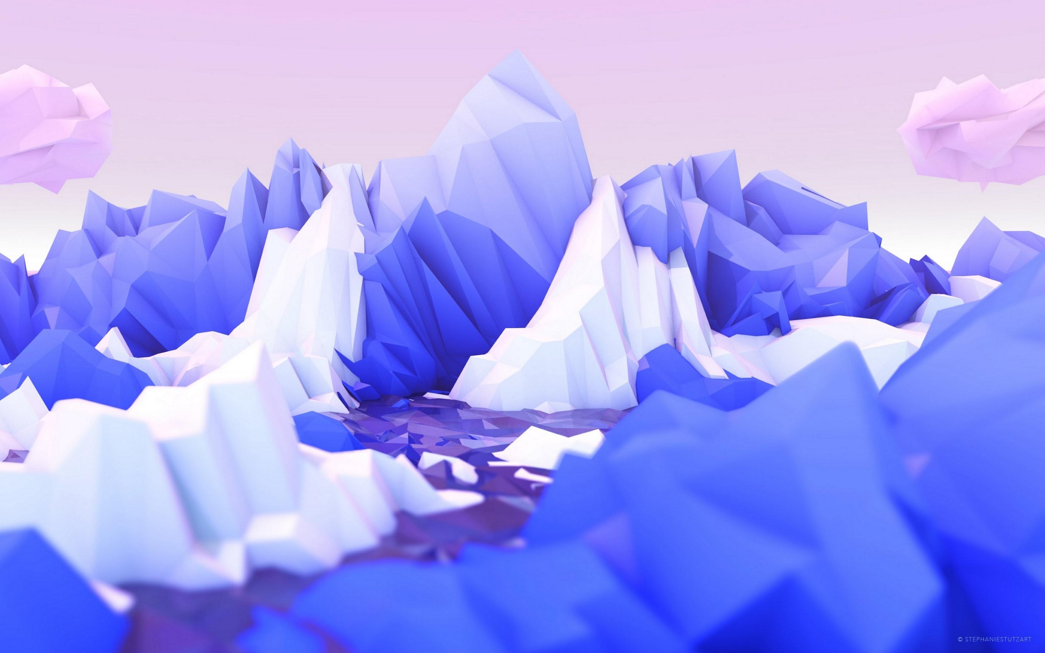 3456x2160 High Resolution Low Poly Wallpaper & Background Download