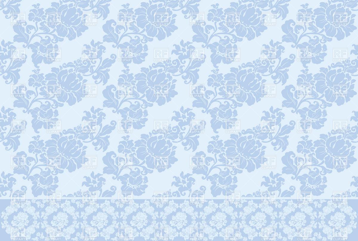 1200x808 Blue Floral Wallpaper Victorian