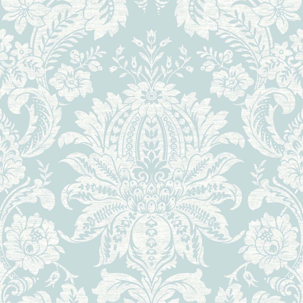 1000x1000 Venetian Damask Aqua White Wallpaper. Damask Wallpaper, Victorian Wallpaper, Blue Background Wallpaper