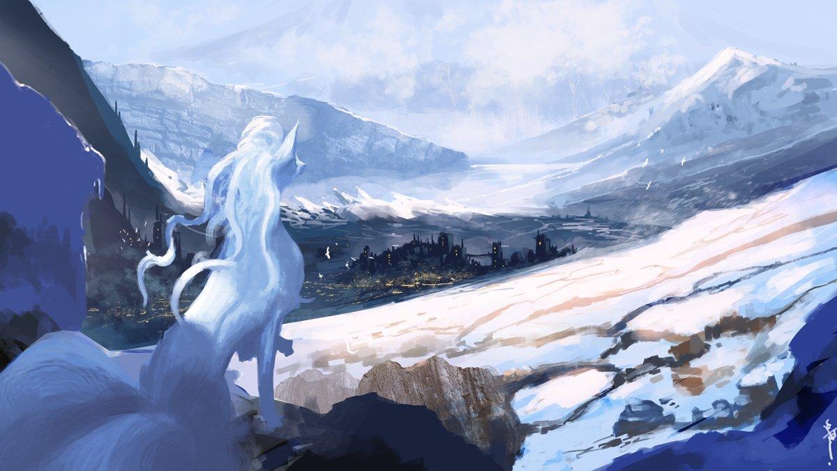 1200x675 Pokémon Art! a Twitter: Alolan Vulpix watching over the city in the mountains. Drawn by Nejishiki. #Pokemon #PokemonArt #PokemonSunMoon