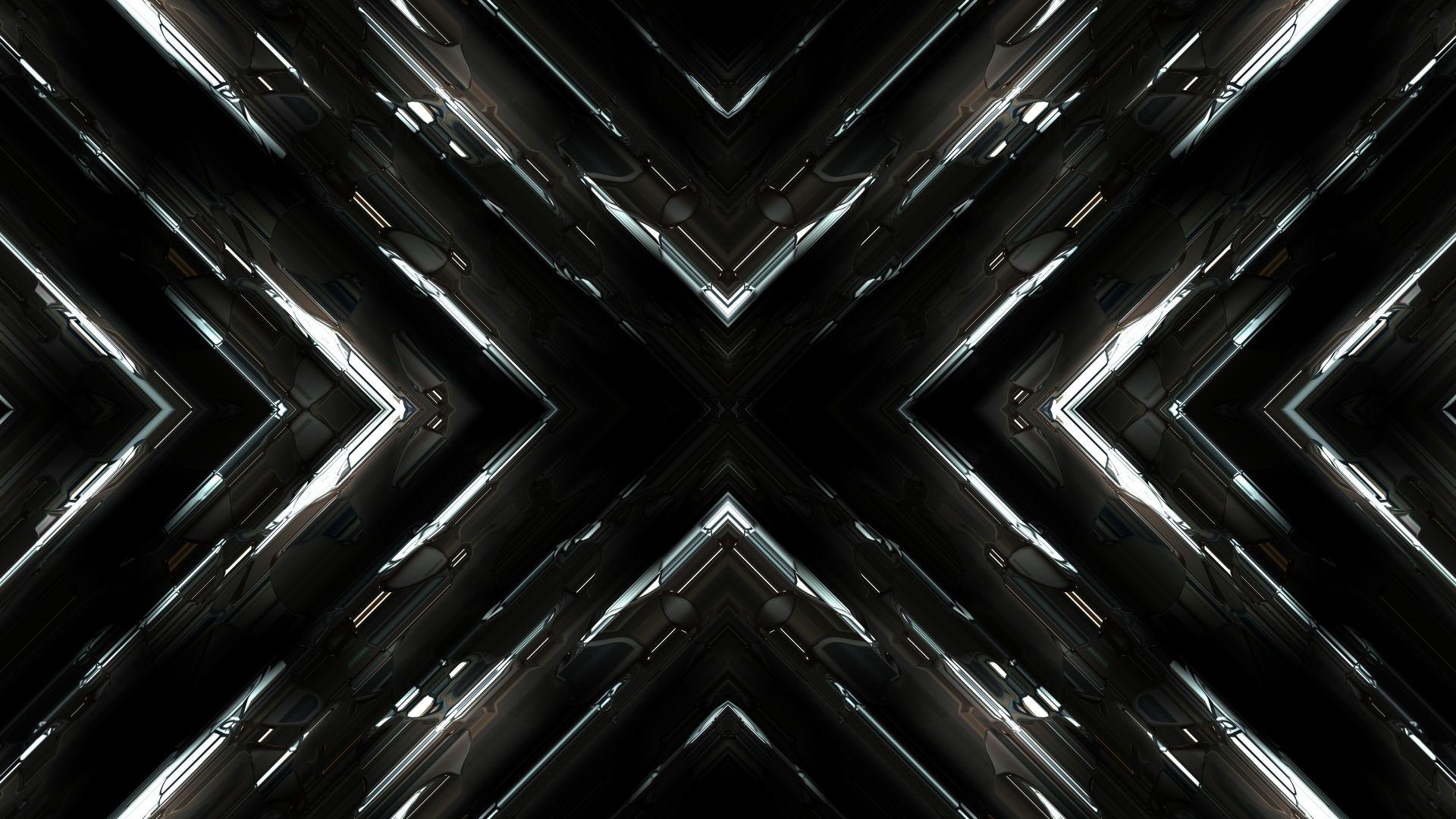 1920x1080 Fractal, dark, abstract wallpaper, HD image, picture, background, ffee0f