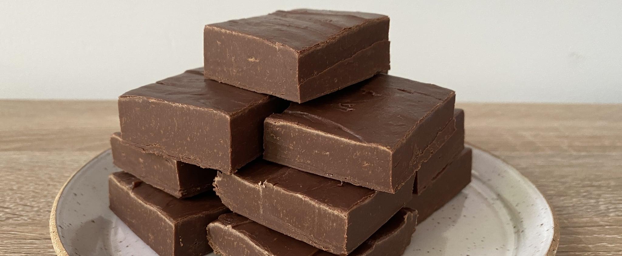 2048x844 2 Ingredient No Bake Fudge Recipe With Photo
