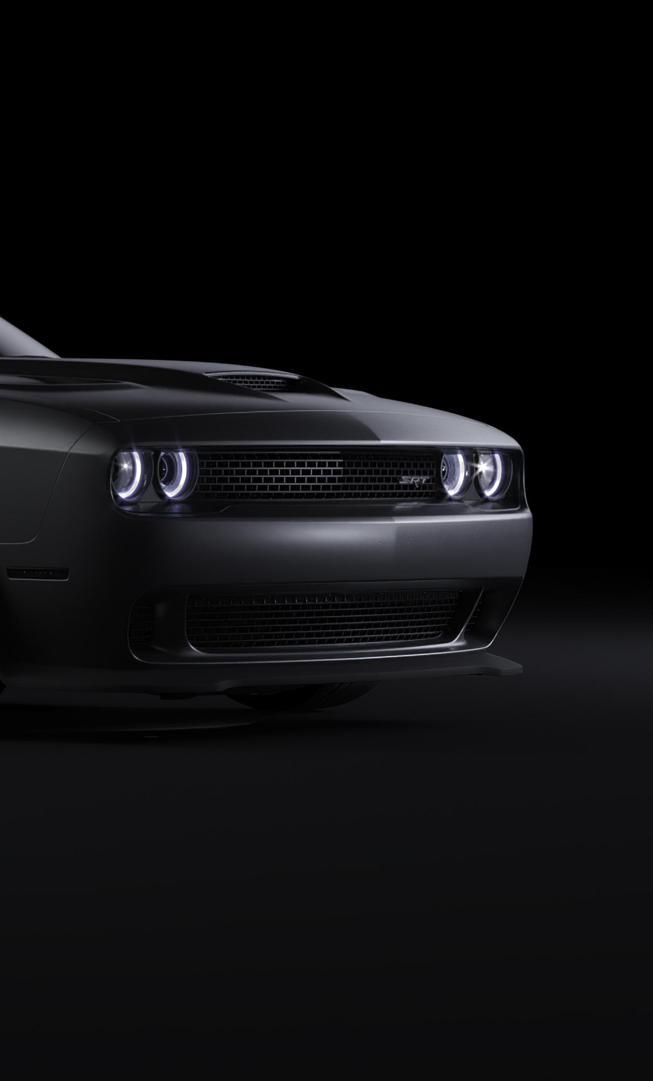 1280x2120 Black Dodge Challenger 4k iPhone HD 4k Wallpaper, Image, Background, Photo and Picture