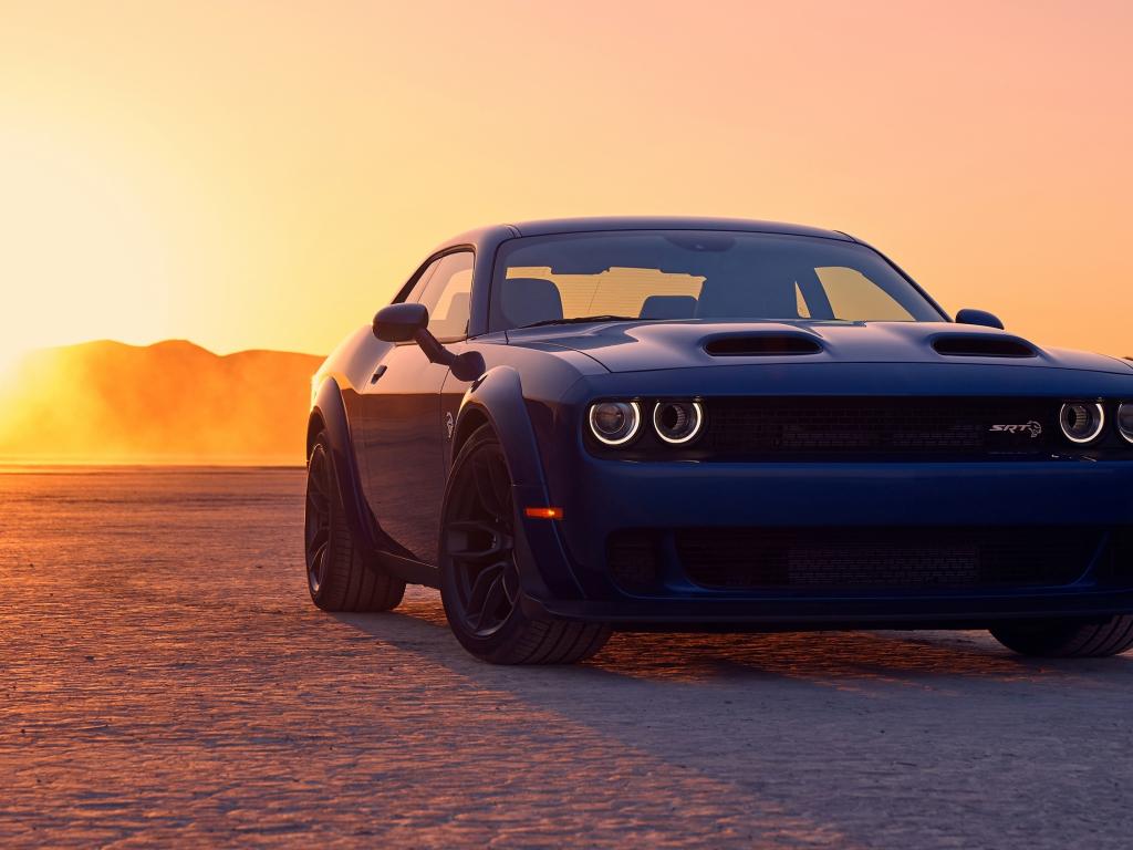 1024x768 Black, front, dodge challenger srt wallpaper, HD image, picture, background, ea922f
