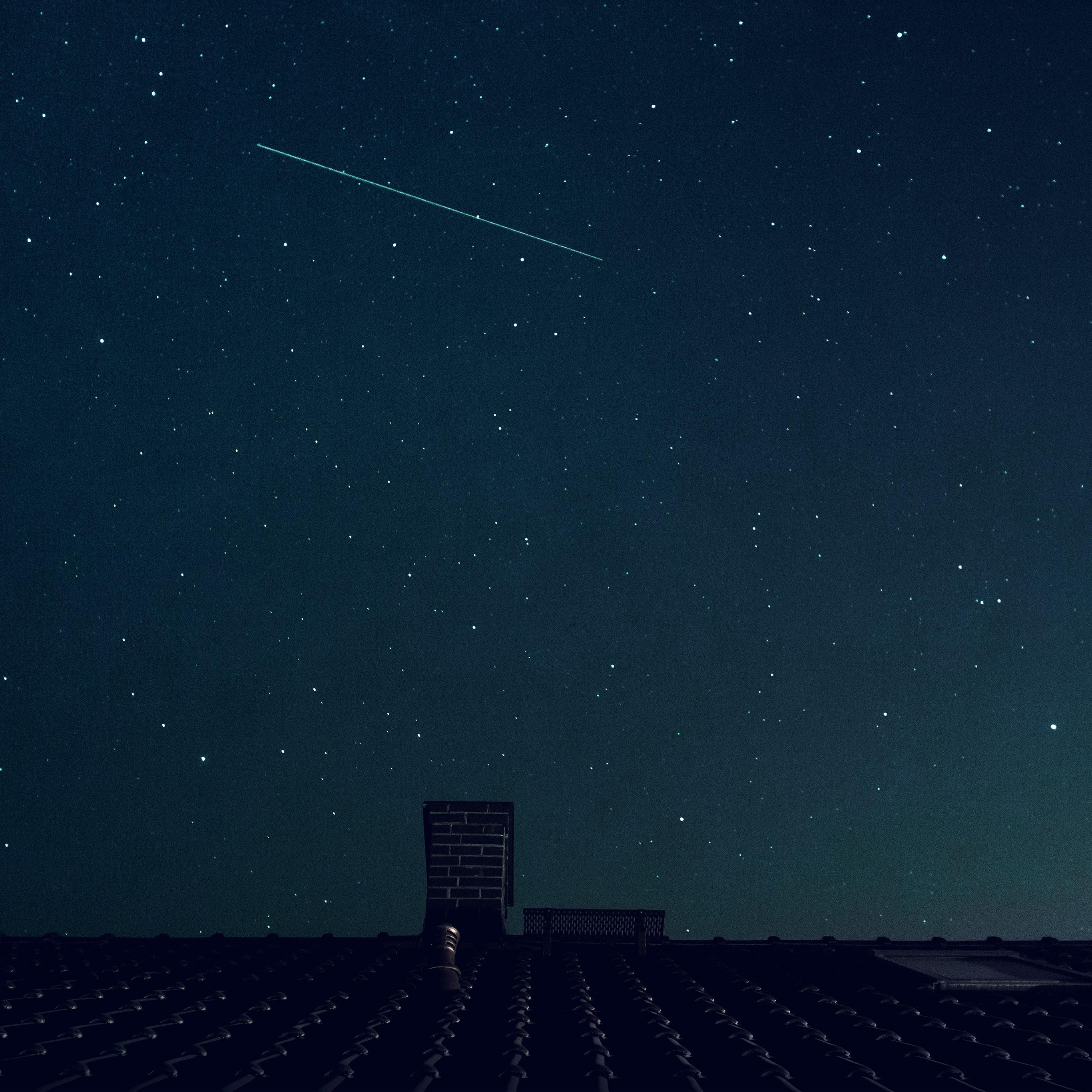 2732x2732 Dark Blue Night Sky Wallpaper & Background Download