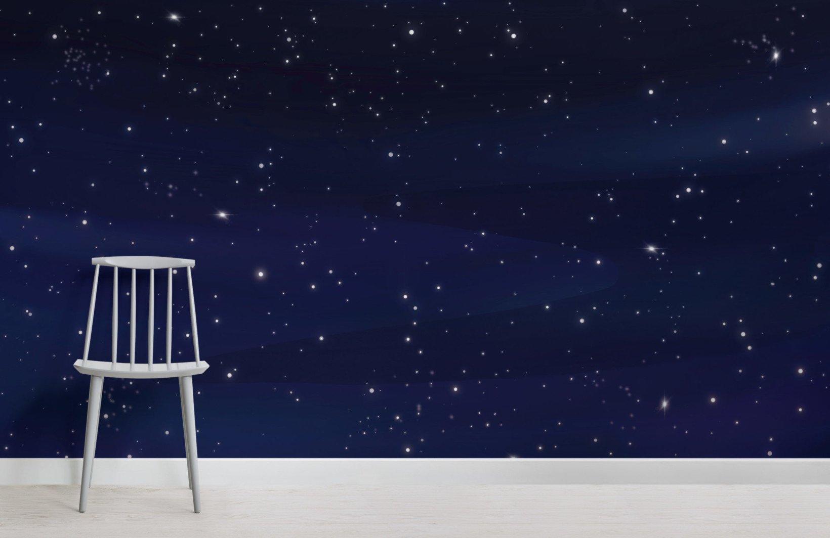 1640x1064 Dark Blue Night Sky Wallpaper Mural