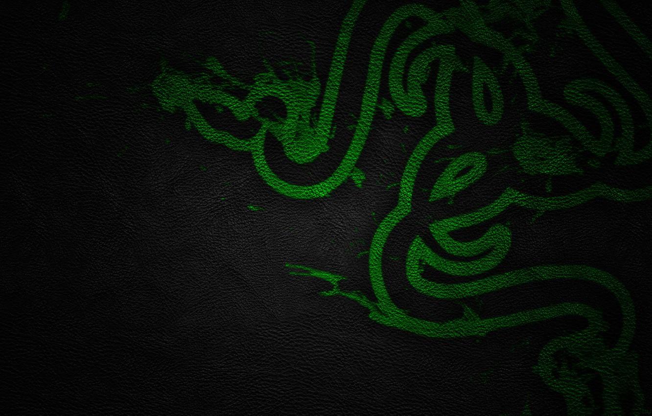 1332x850 Wallpaper Green, Black, Logo, Razer, Wallpaper, Hi Tech, Texture, Leather Image For Desktop, Section Hi Tech