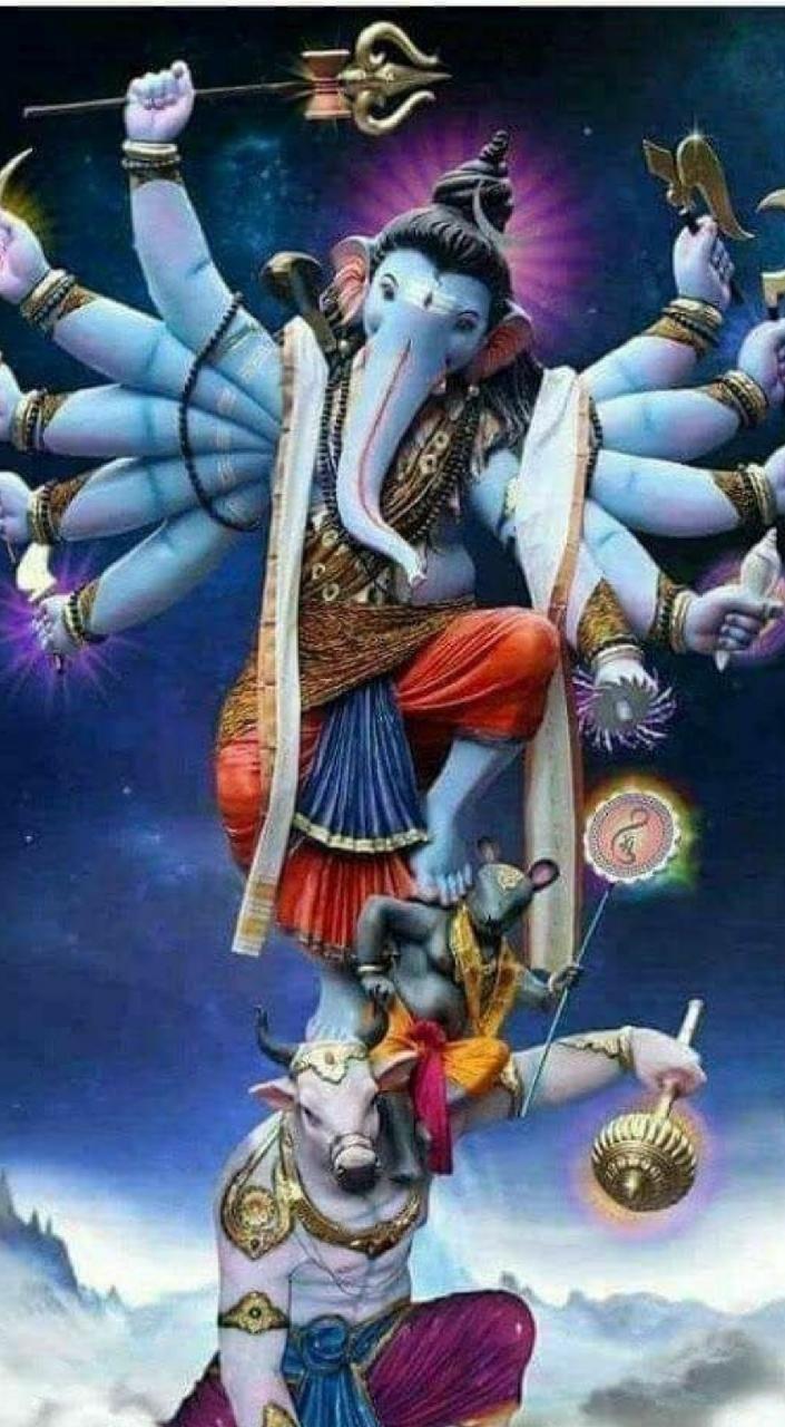 705x1280 नवभिस्तन्तुभिर्युक्तं त्रिगुणं देवतामयम उपवीतं मया दत्तं गृहाण परमेश्वर.!! जय श्री गणेश जी. Lord ganesha paintings, Ganesha painting, Lord shiva painting
