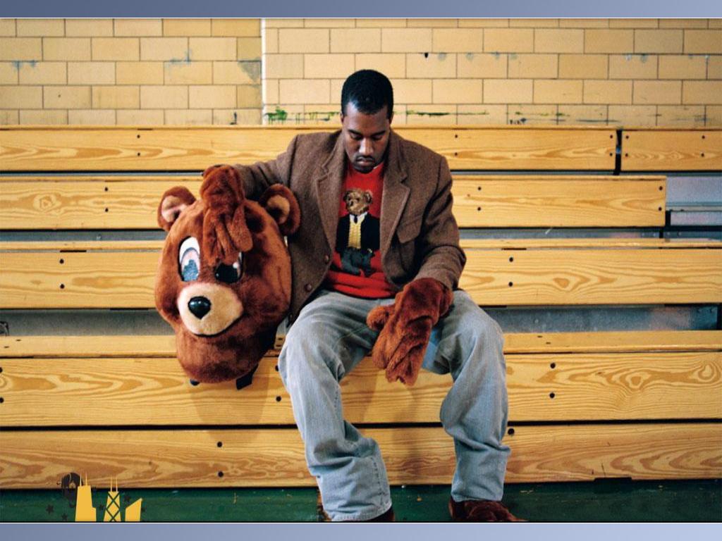 1024x768 Kanye West The College Dropout Bear