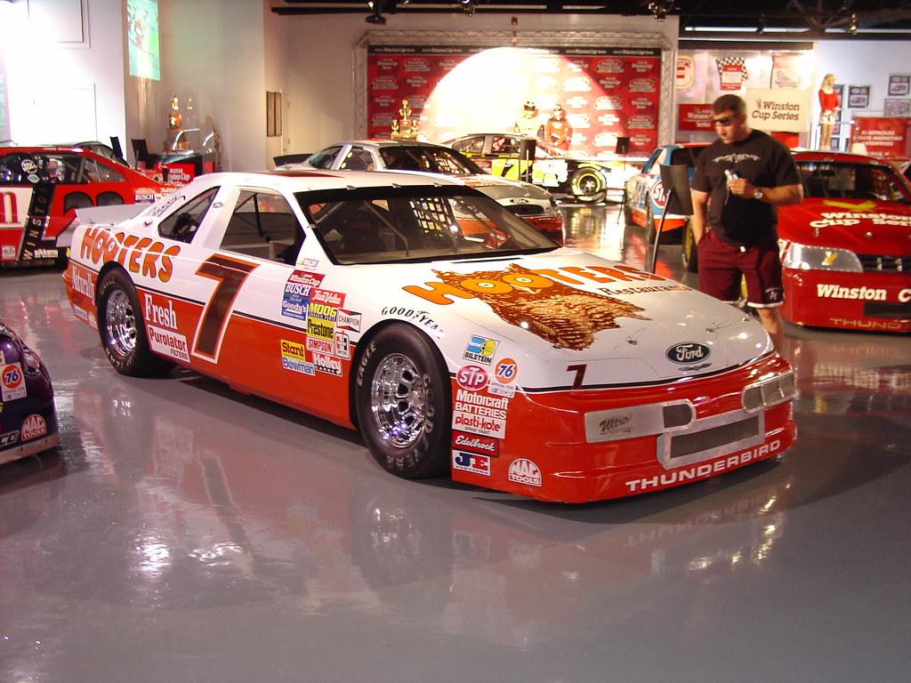 1024x768 ALAN KULWICKI HOOTERS THUNDERBIRD. One of Alan Kulwicki's 1