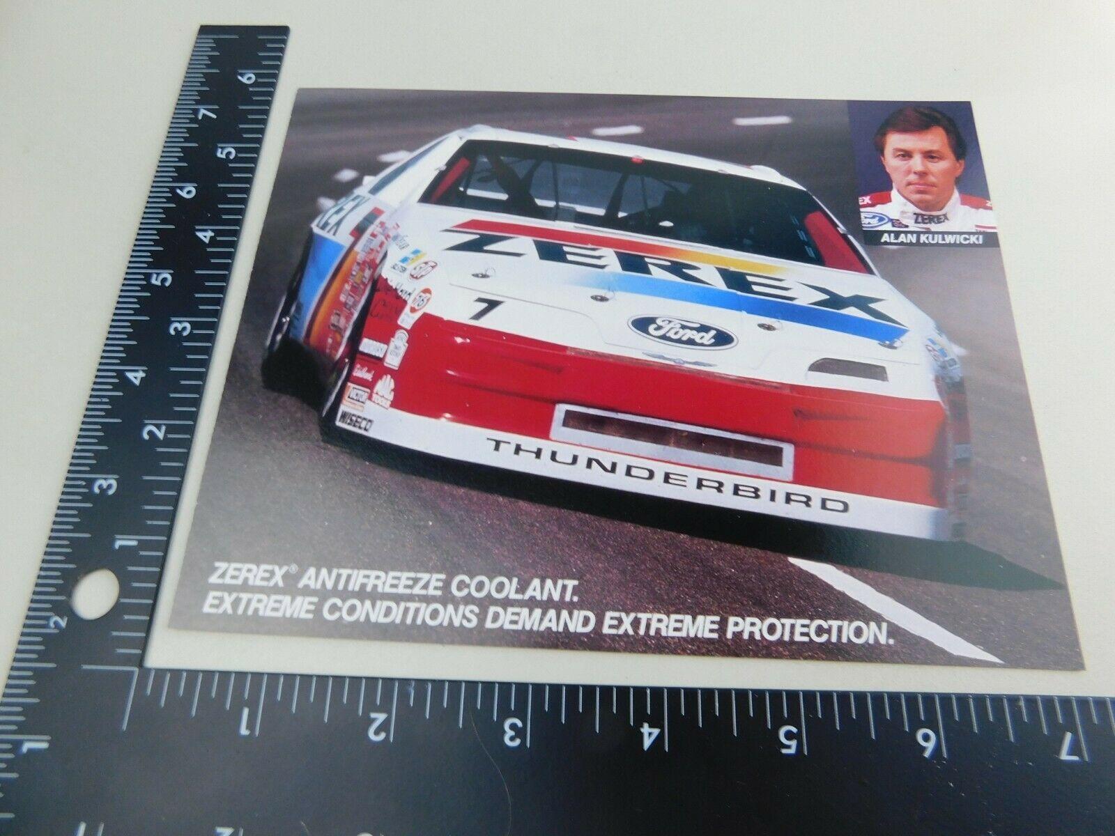 1600x1200 Alan Kulwicki Zerex Ford Racing Card and 39 similar items
