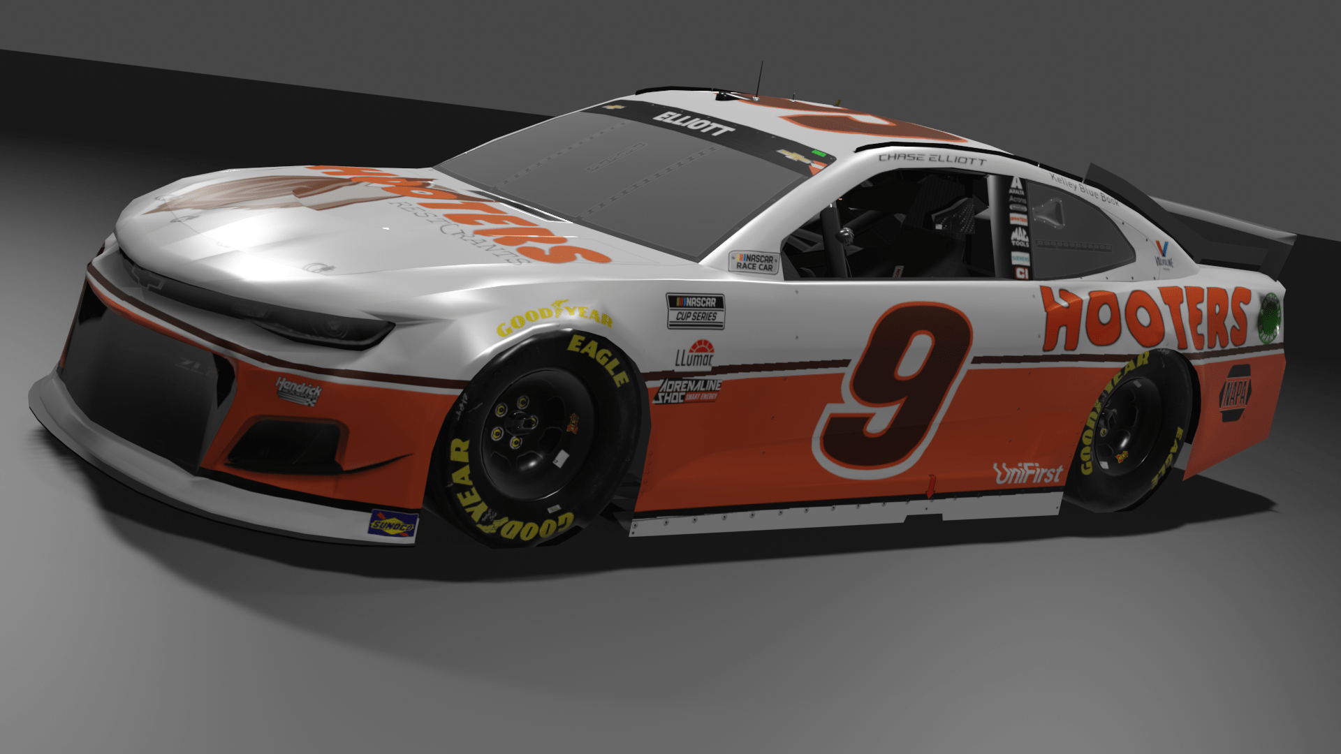 1920x1080 Chase Elliott Hooters Throwback (1992 Alan Kulwicki)