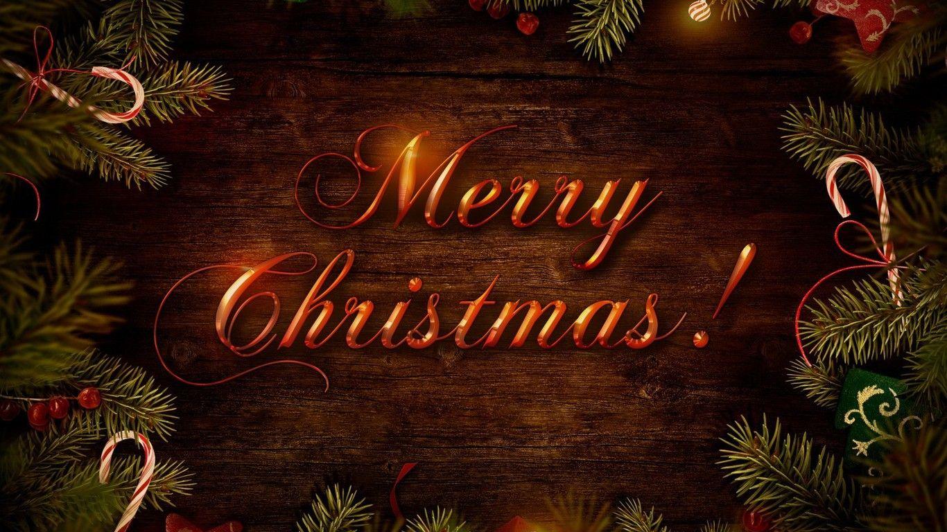1366x768 Christmas wallpaper. PC