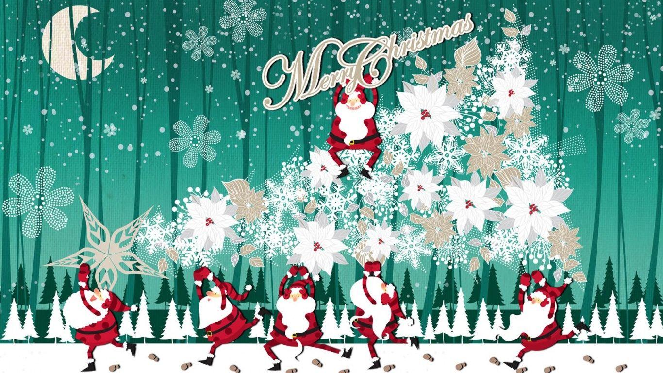 1366x768 Merry Christmas 2011 desktop PC and Mac wallpaper
