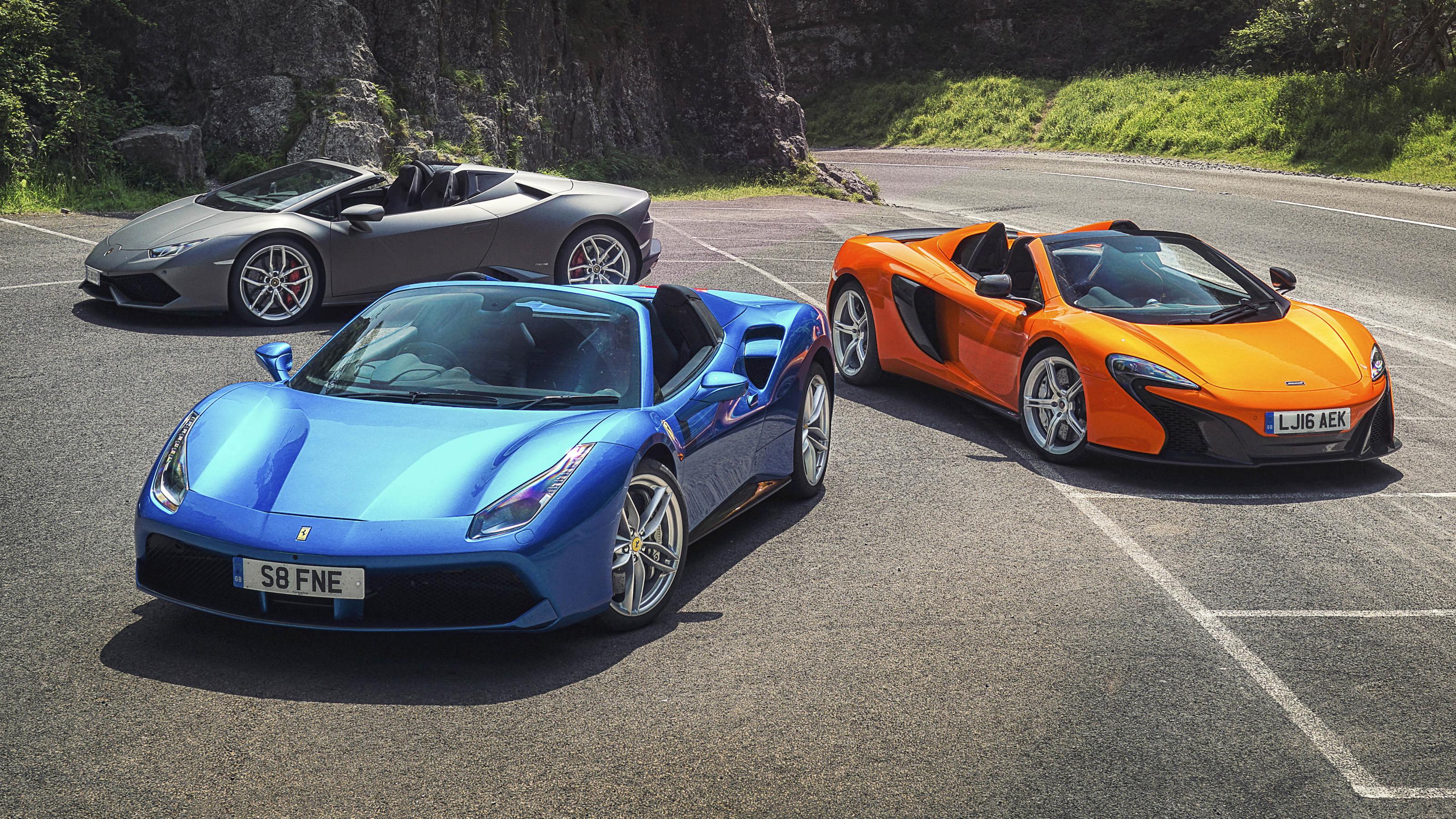 3200x1800 image McLaren Ferrari Lamborghini Lambo Huracan, 3200x1800