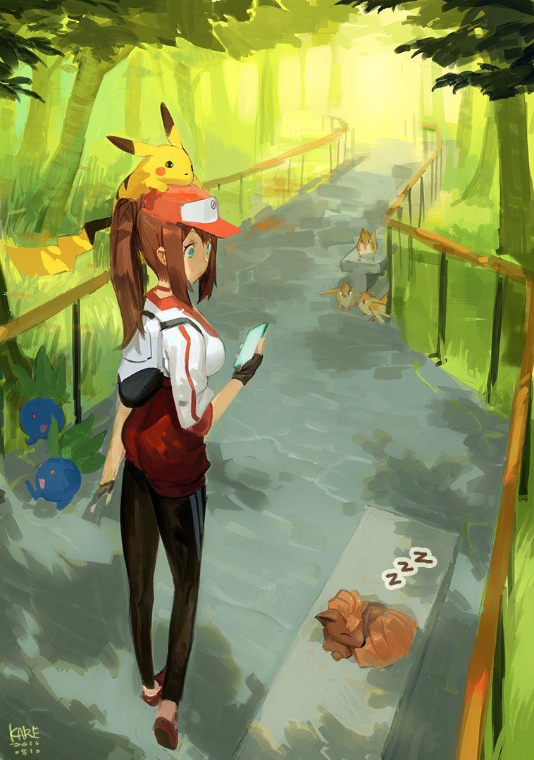 Female Pokemon Trainer Wallpapers Top Free Female Pokemon Trainer Backgrounds Wallpaperaccess 