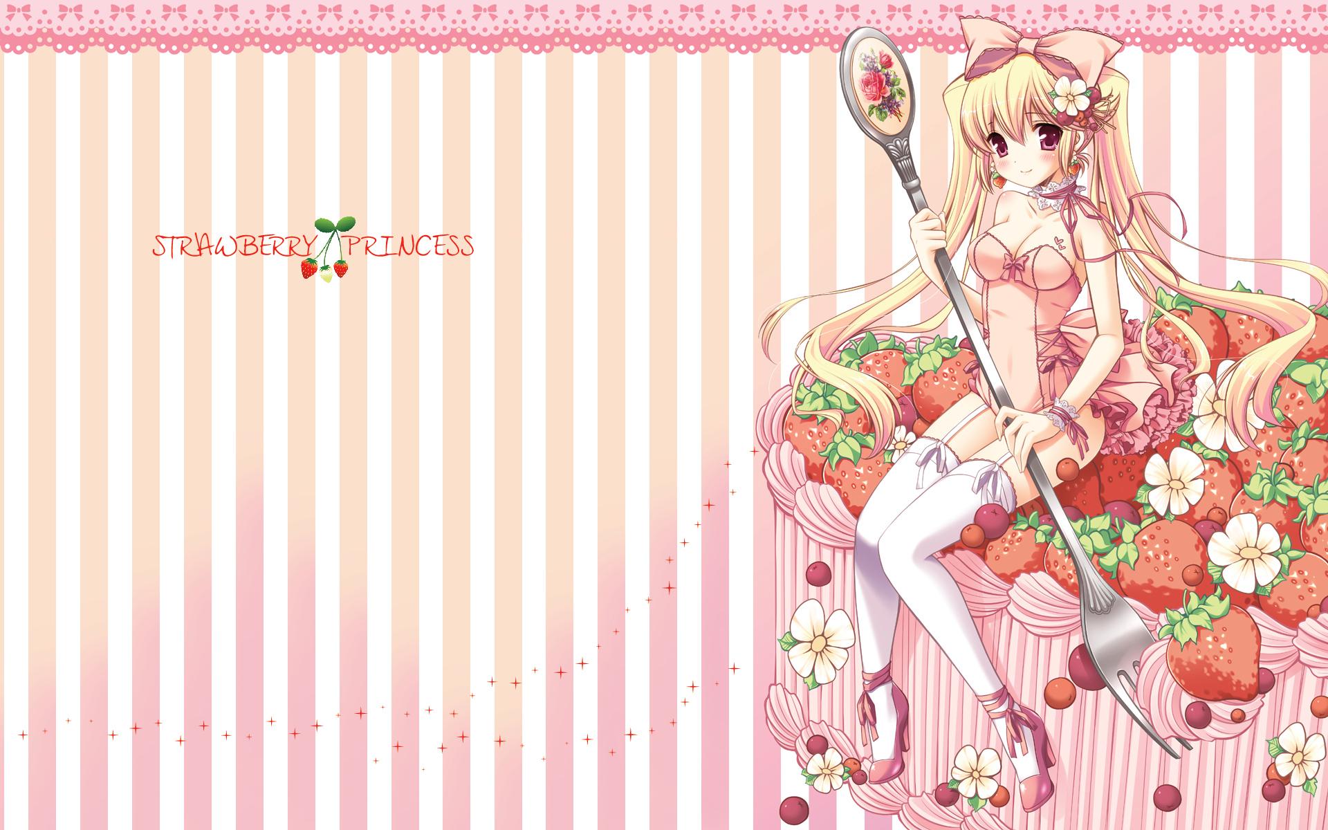 1920x1200 Strawberry Princess wallpaper. Strawberry Princess