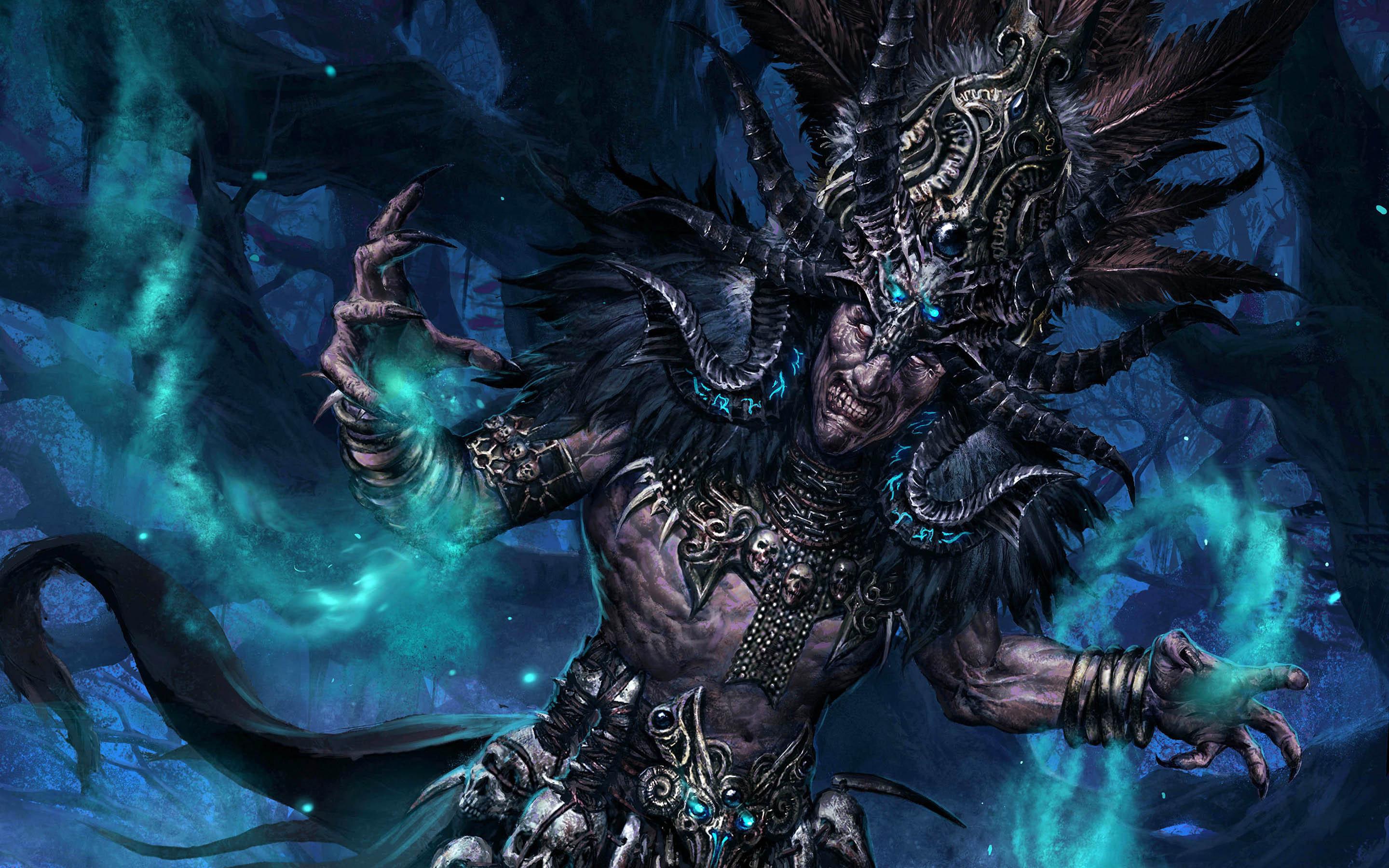 2880x1800 Witch Doctor (Diablo 3) wallpaper HD for desktop background