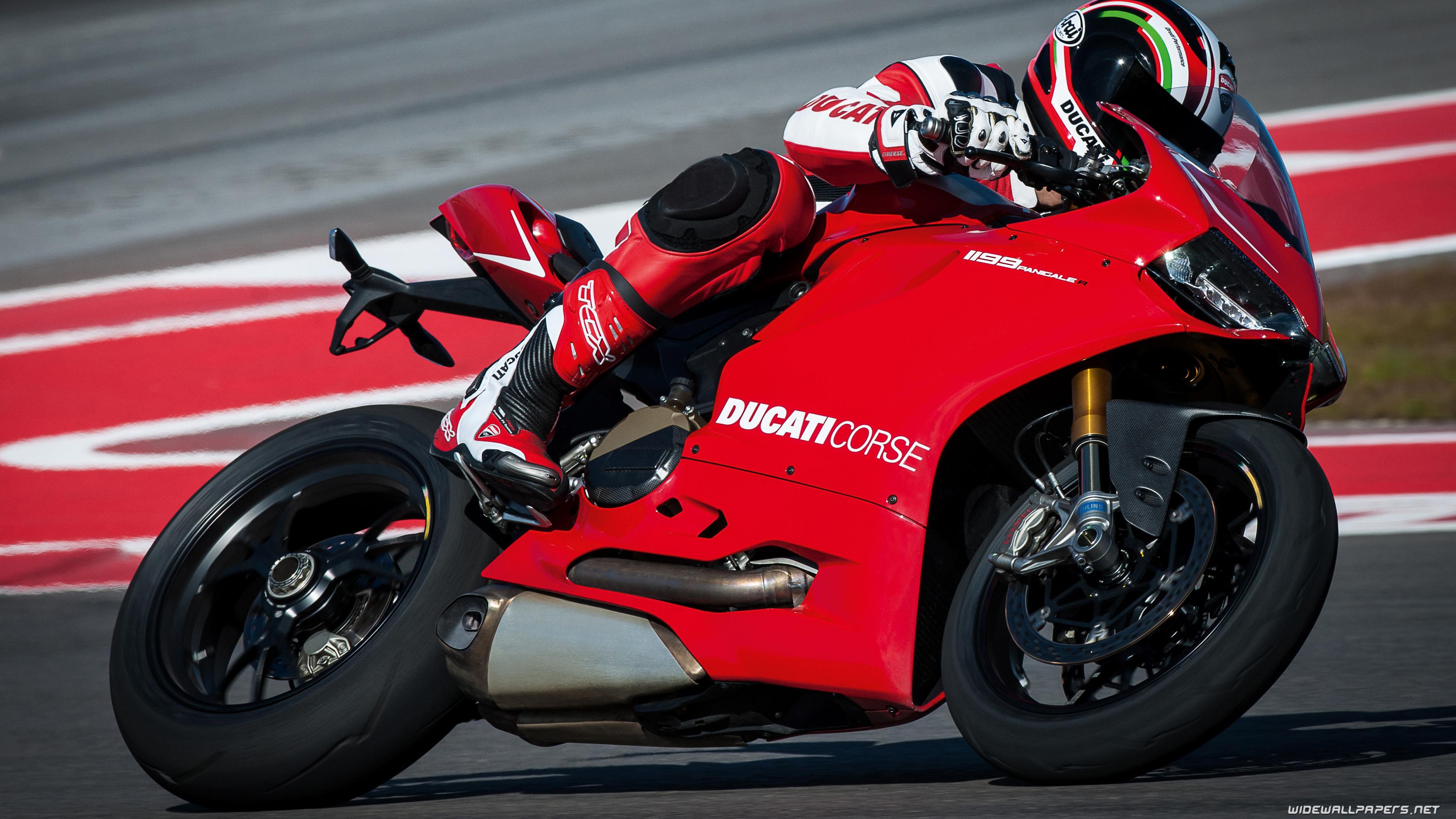 3840x2160 Ducati Superbike 1199 Panigale motorcycle desktop wallpaper 4K Ultra HD