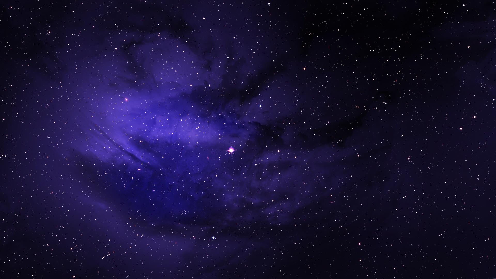1920x1080 Space Stars Purple Sky Laptop Full HD 1080P , HD 4k Wallpaper , Image, Background, Photos and Picture