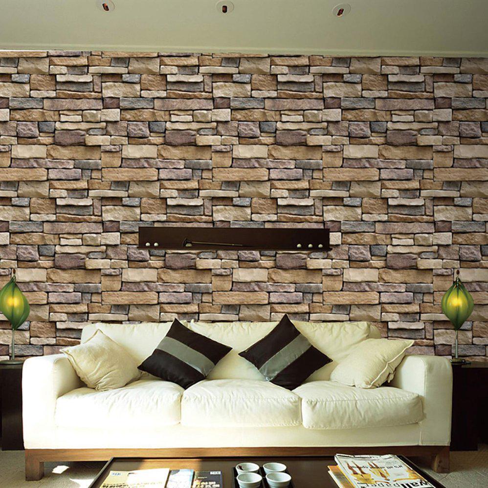 998x998 Buy OUTAD 3D Stone Brick Wallpaper PVC Wall Sticker Bedroom Living Room Background Decal shoppingsmile at affordable prices