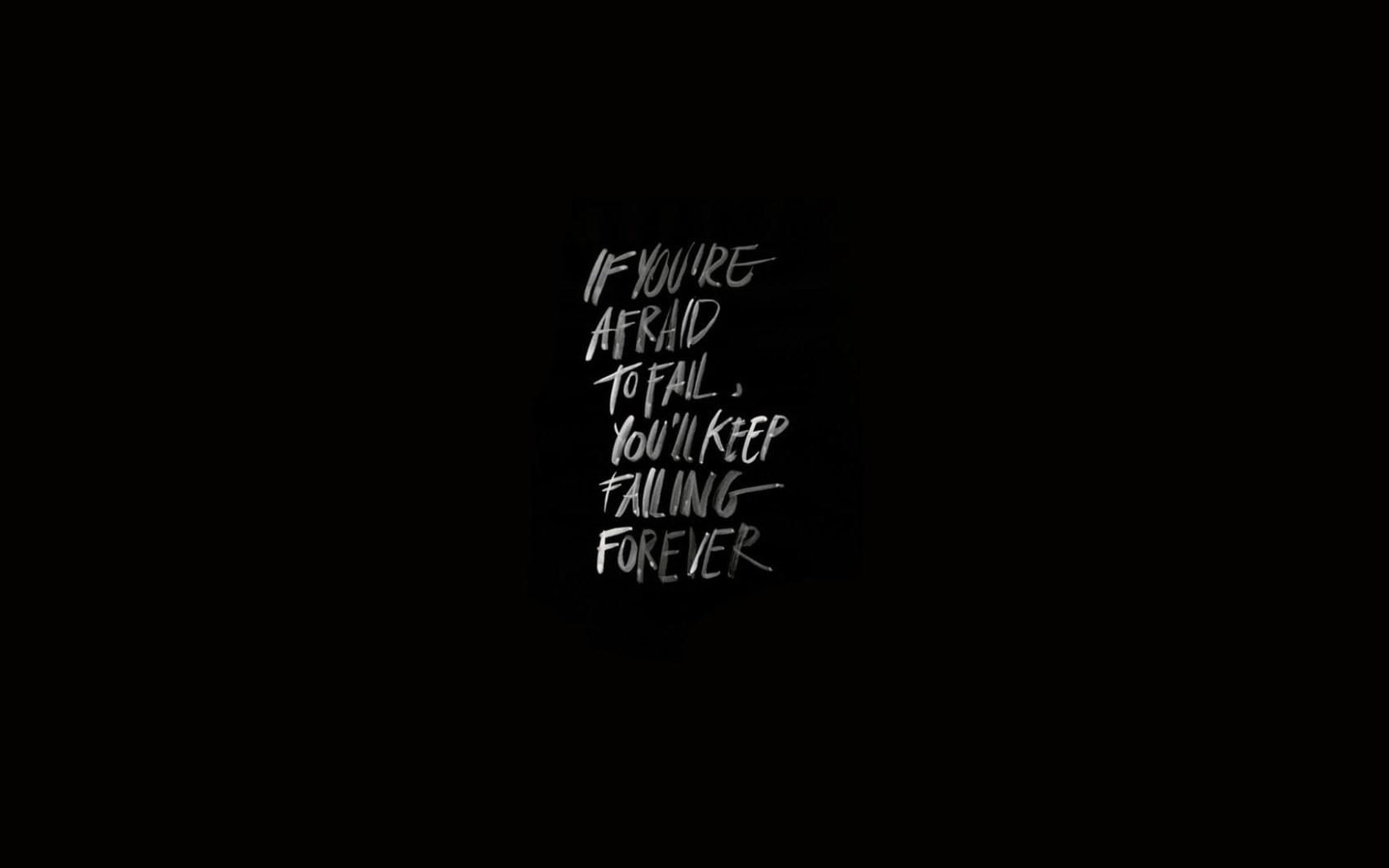 1680x1050 Typography Wallpaper, Quote, Minimalism, Copy Space, Black Background • Wallpaper For You