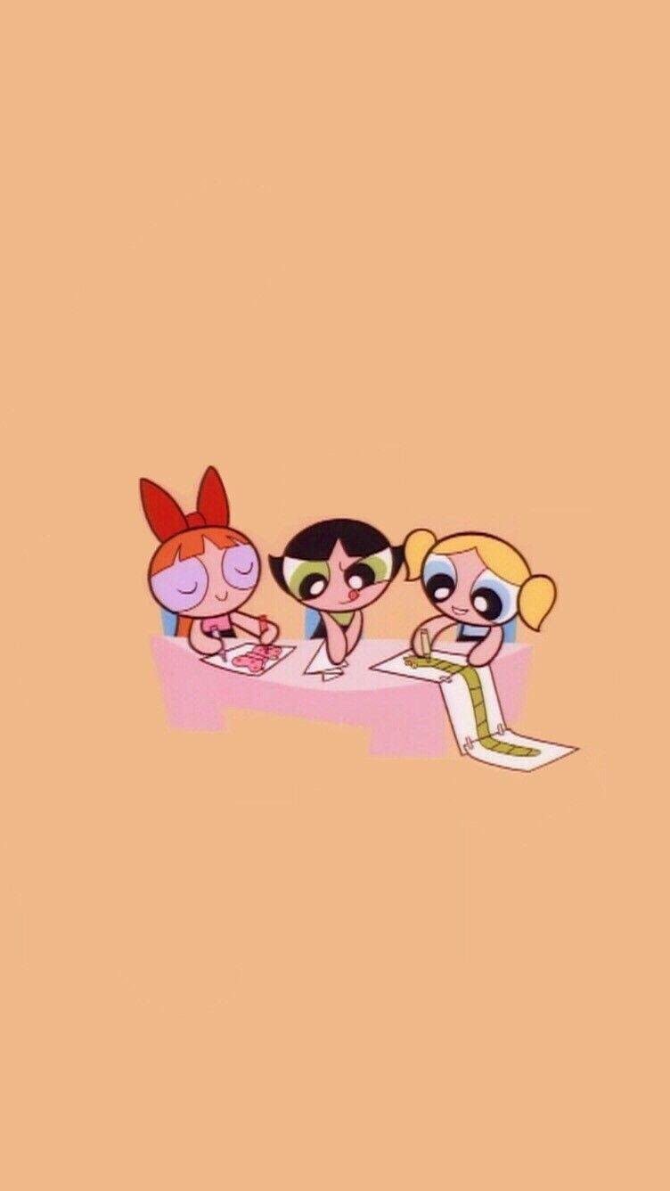 752x1336 Powerpuff Girls Phone Background