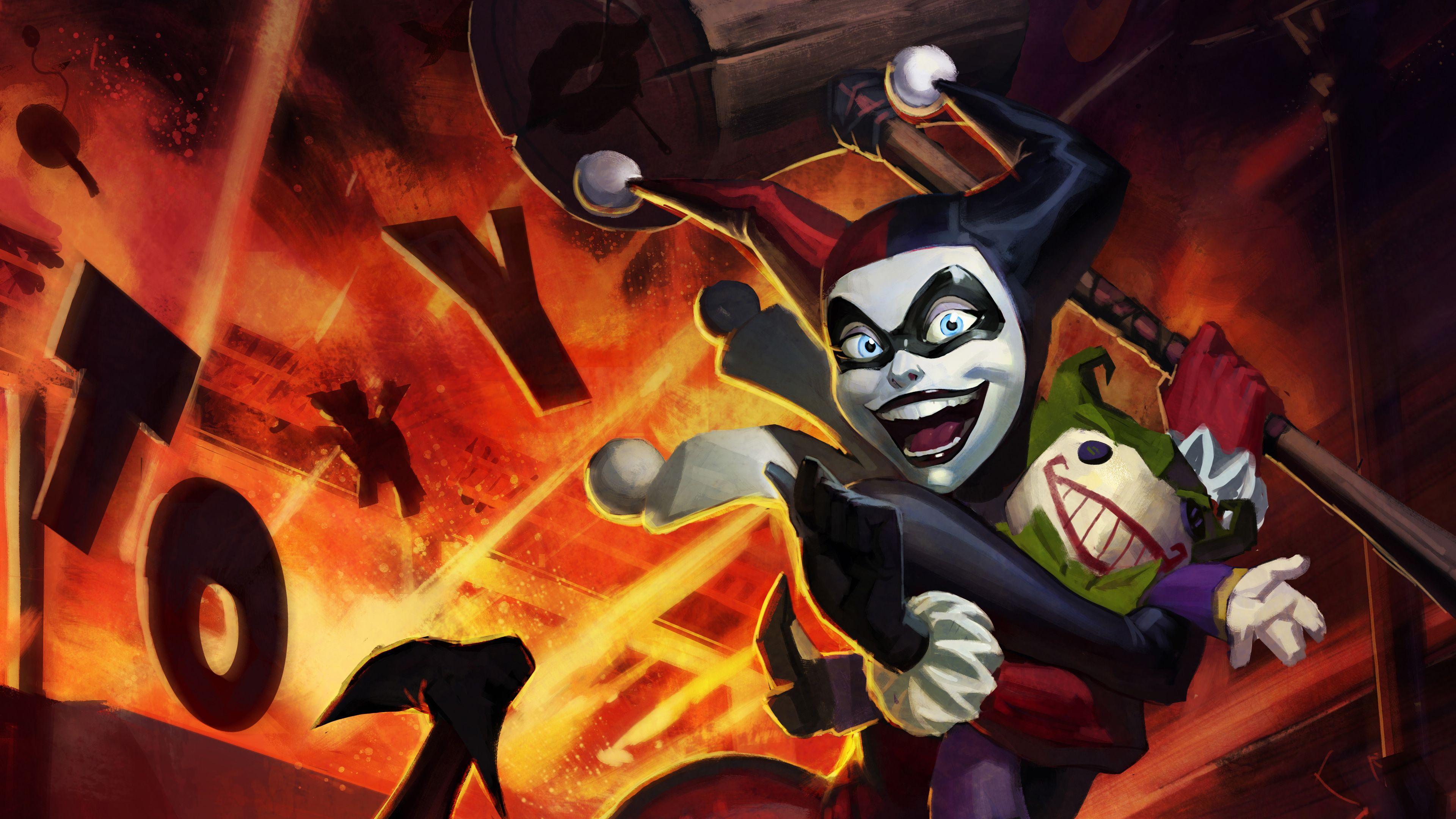 3840x2160 Wallpaper 4k Harley Quinn Joker Artwork 4k 4k Wallpaper, Artist
