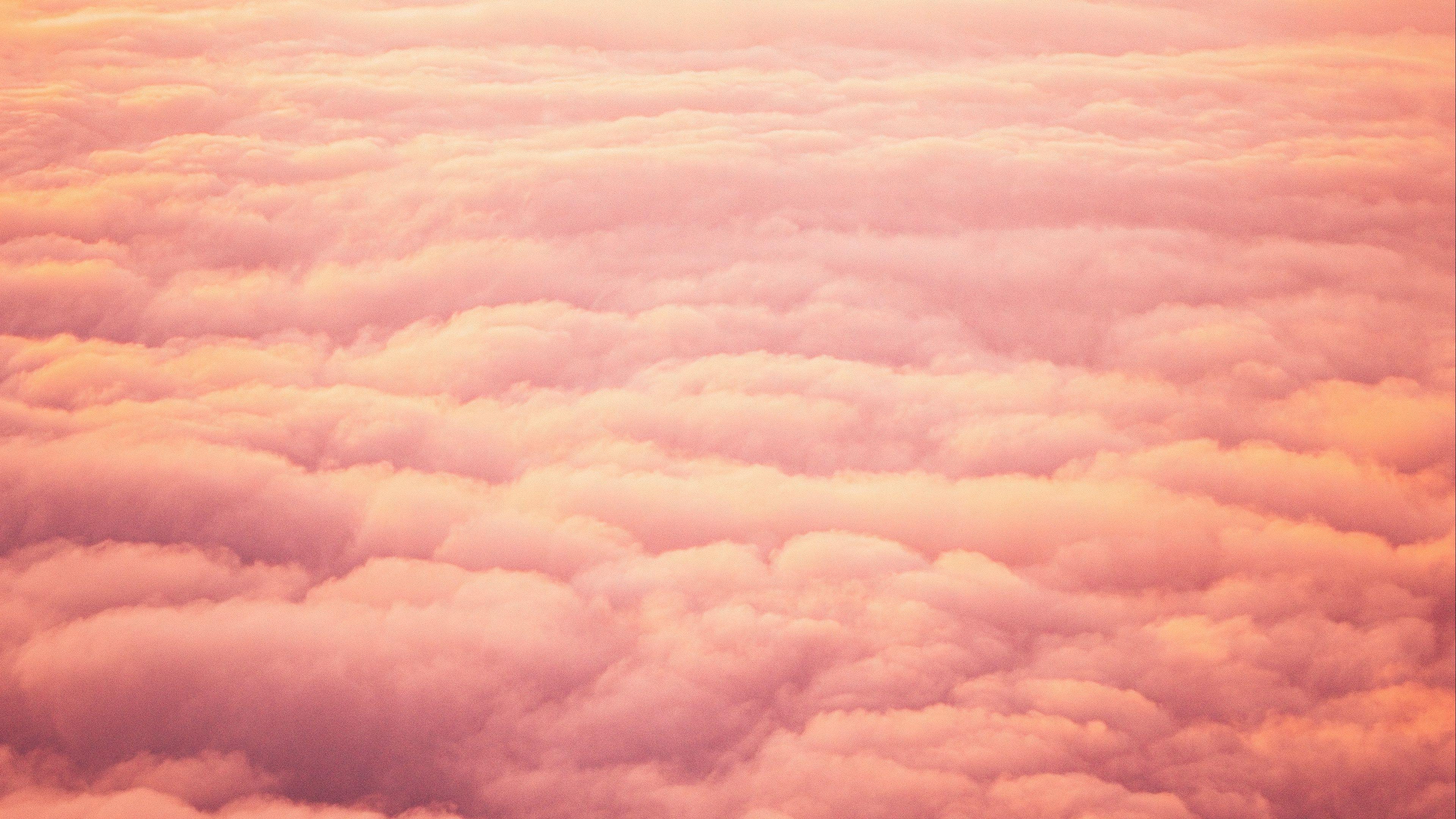 3840x2160 Download wallpaper 3840x2160 clouds, beautiful, sky, sunset, pink 4k uhd 16:9 HD background