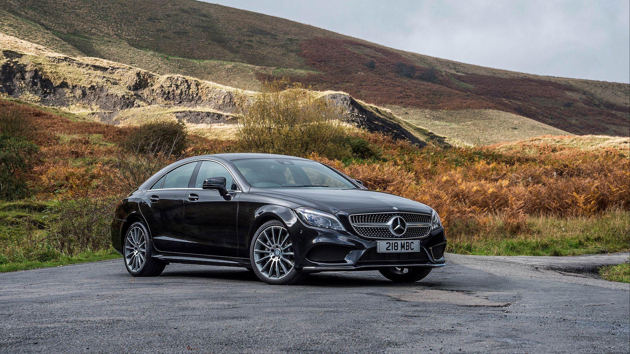 2048x1152 Download Wallpaper 2048x1152 Mercedes Benz, Cls Black, Side View Ultrawide Monitor HD Background