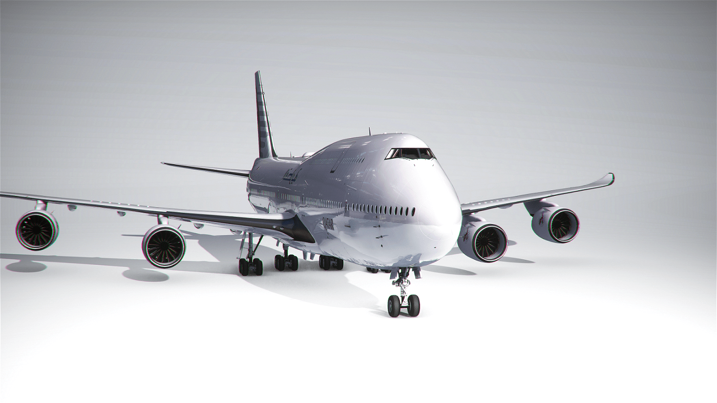 1400x788 Boeing 747 8 BBJ Qatar Airways (4k) Logo Mirroring Microsoft Flight Simulator