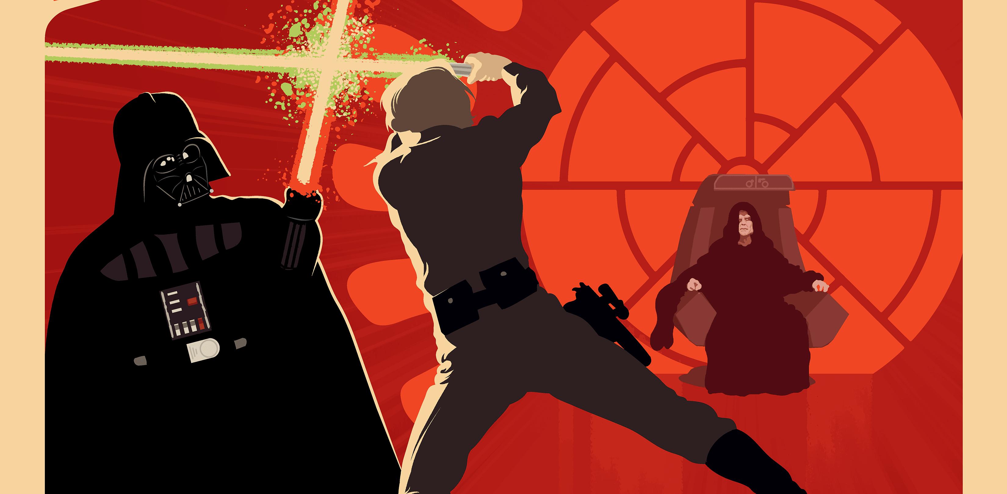 3300x1620 Luke And Darth Vader Fan Artwork, HD Movies, 4k Wallpaper, Image, Background, Photo and Picture