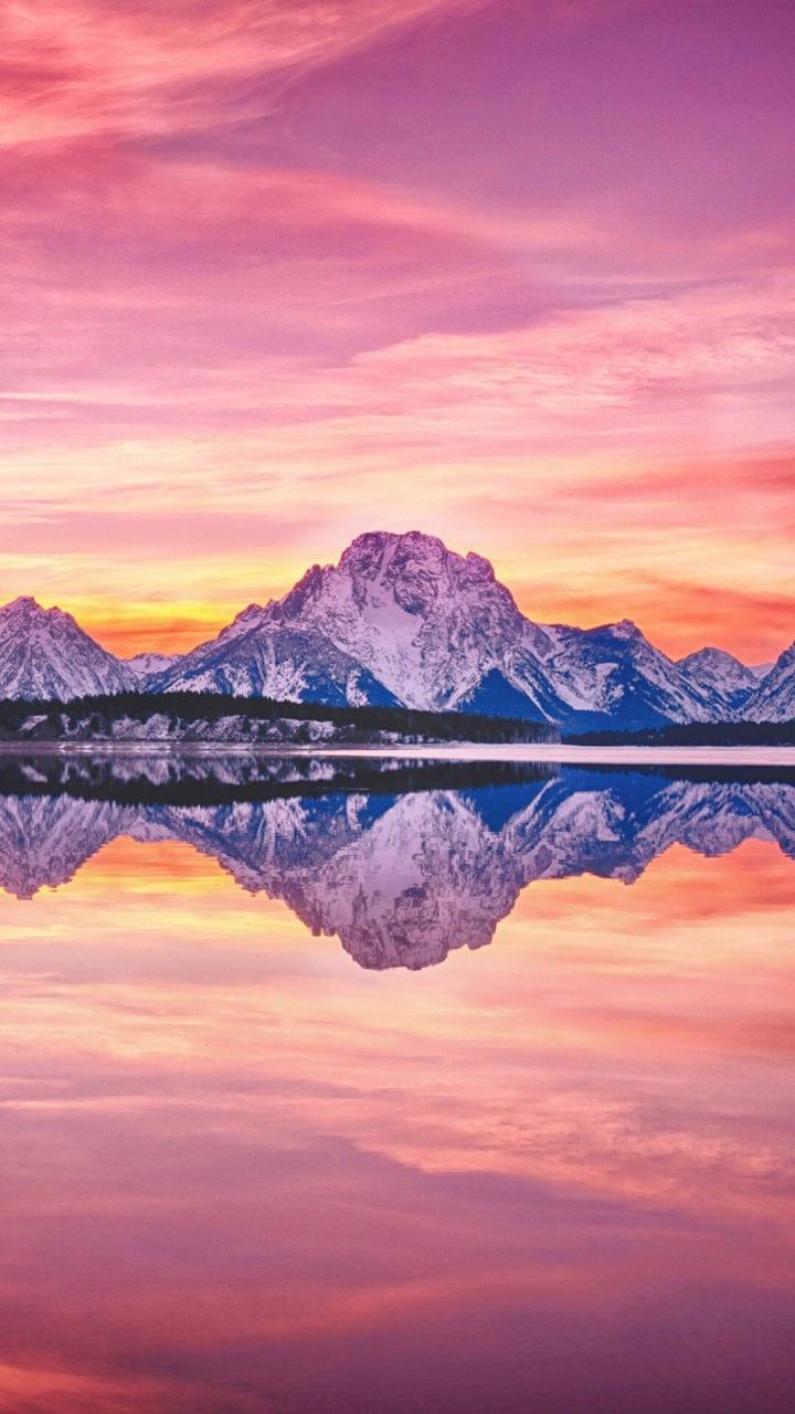720x1280 Sunset iPhone Mountain Background