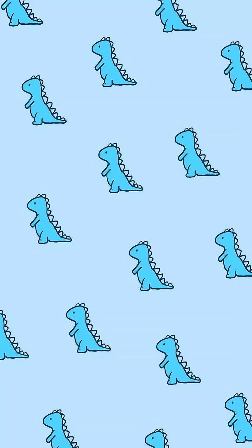 801x1424 freetoedit blue dinosaur cute image