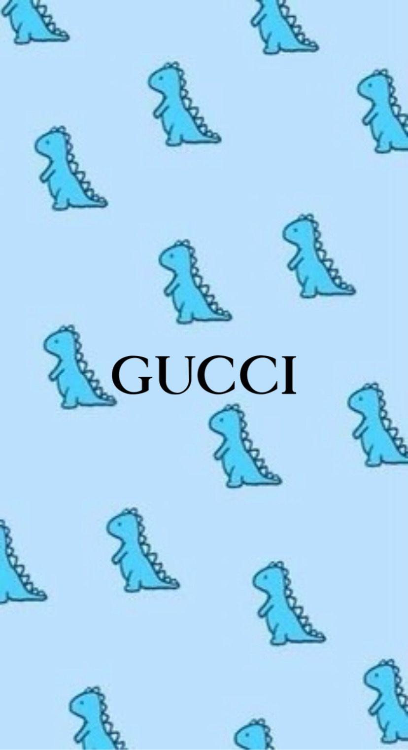 828x1521 Blue Dino Wallpaper