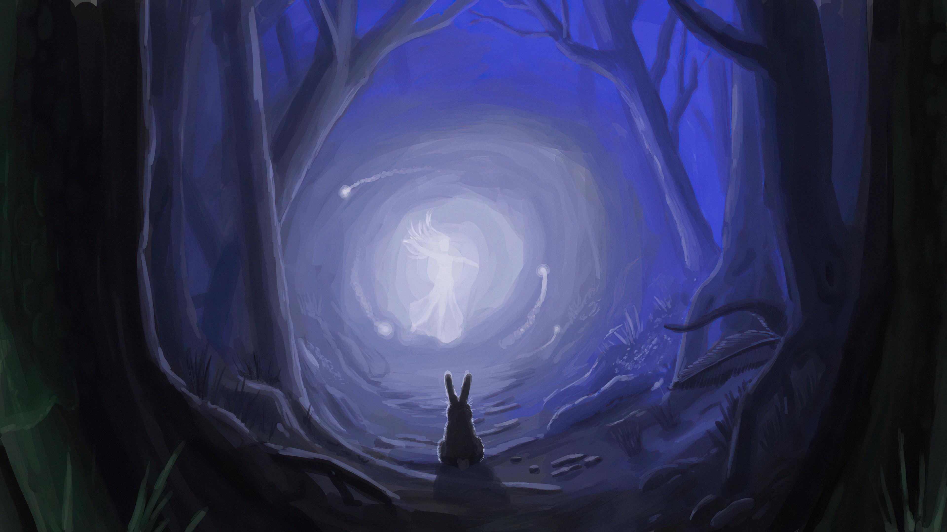 3840x2160 4K Enchanted Forest Wallpaper