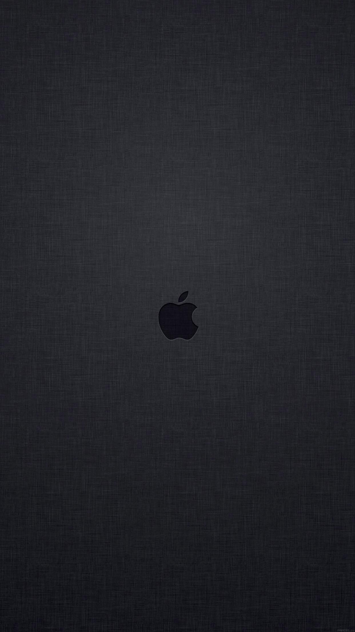 1242x2208 iPhone 6 Wallpaper tiny apple logo dark