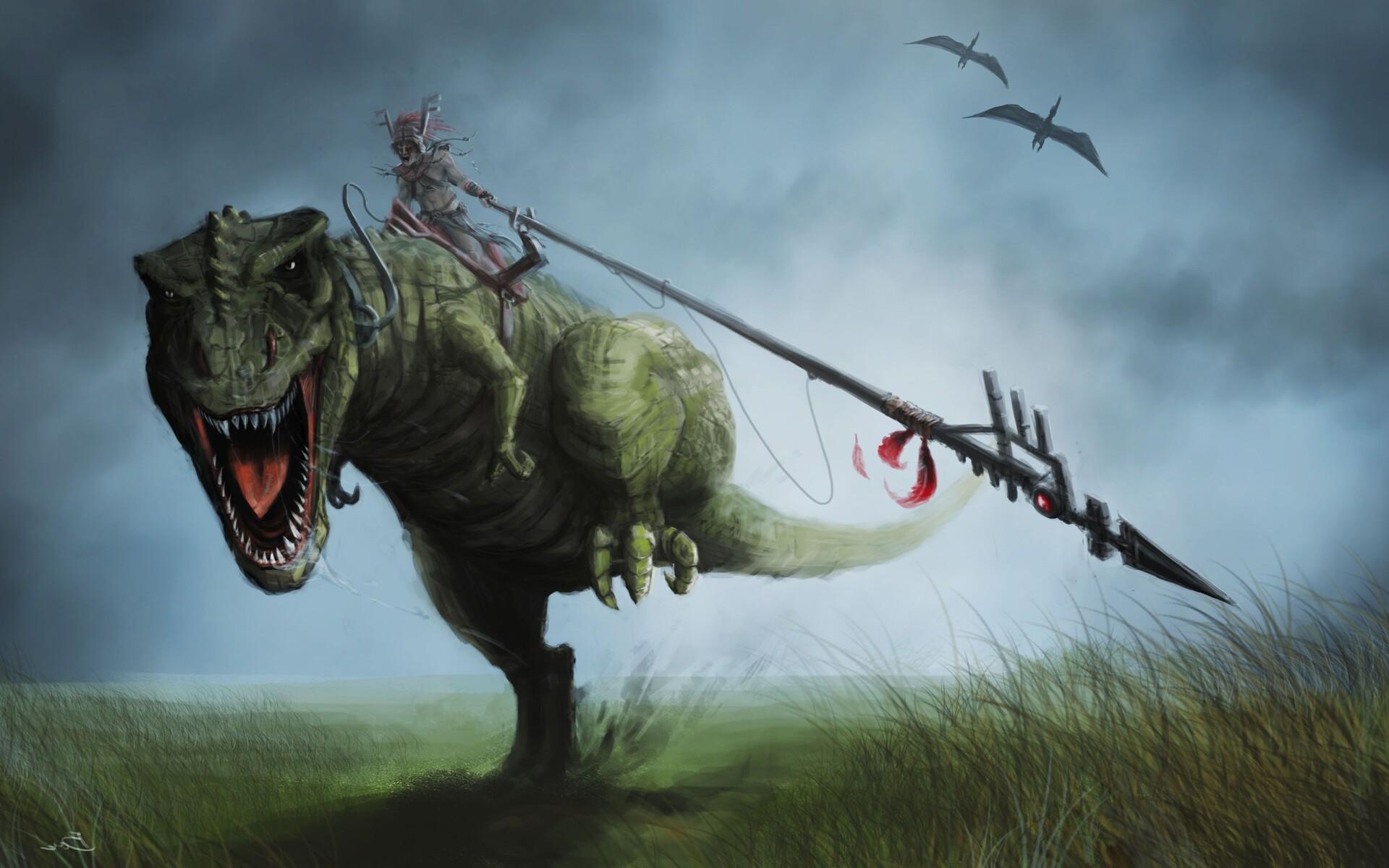 1920x1200 Dinosaur Art 1080P Resolution HD 4k Wallpaper, Image, Background, Photo and Picture