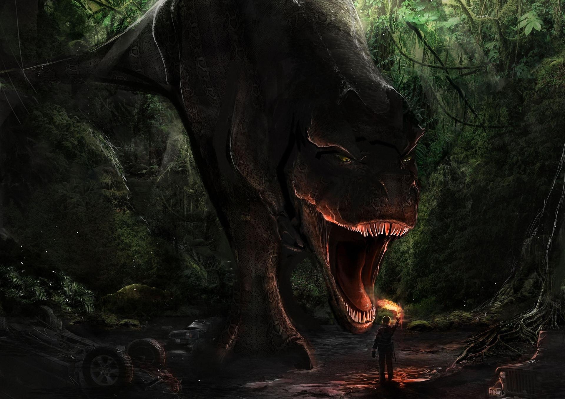 1920x1357 T Rex Fantasy Art