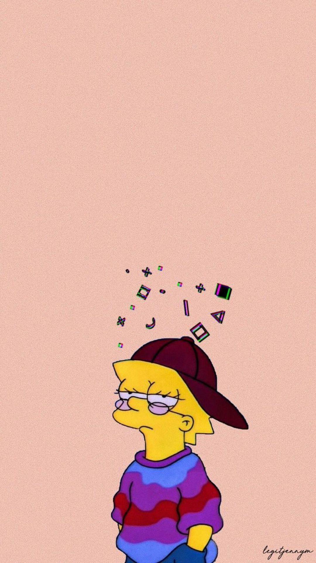 1080x1919 Simpsons Aesthetic Wallpaper Wallpaper Simpsons