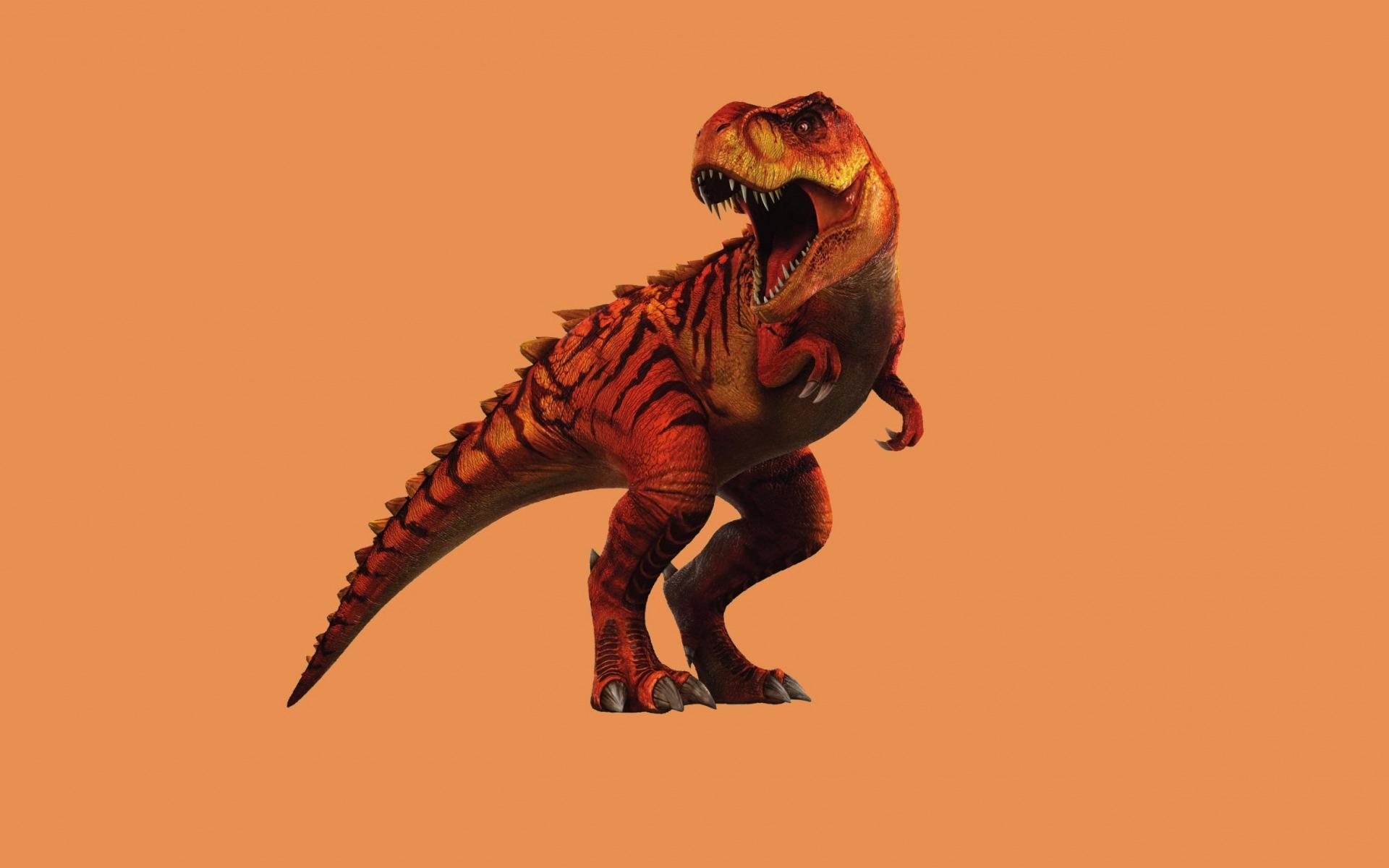 1920x1200 Download wallpaper dinosaur, art, extinct animals, red large dinosaur, predators for desktop with resolution 1920x1200. High Quality HD picture wallpaper