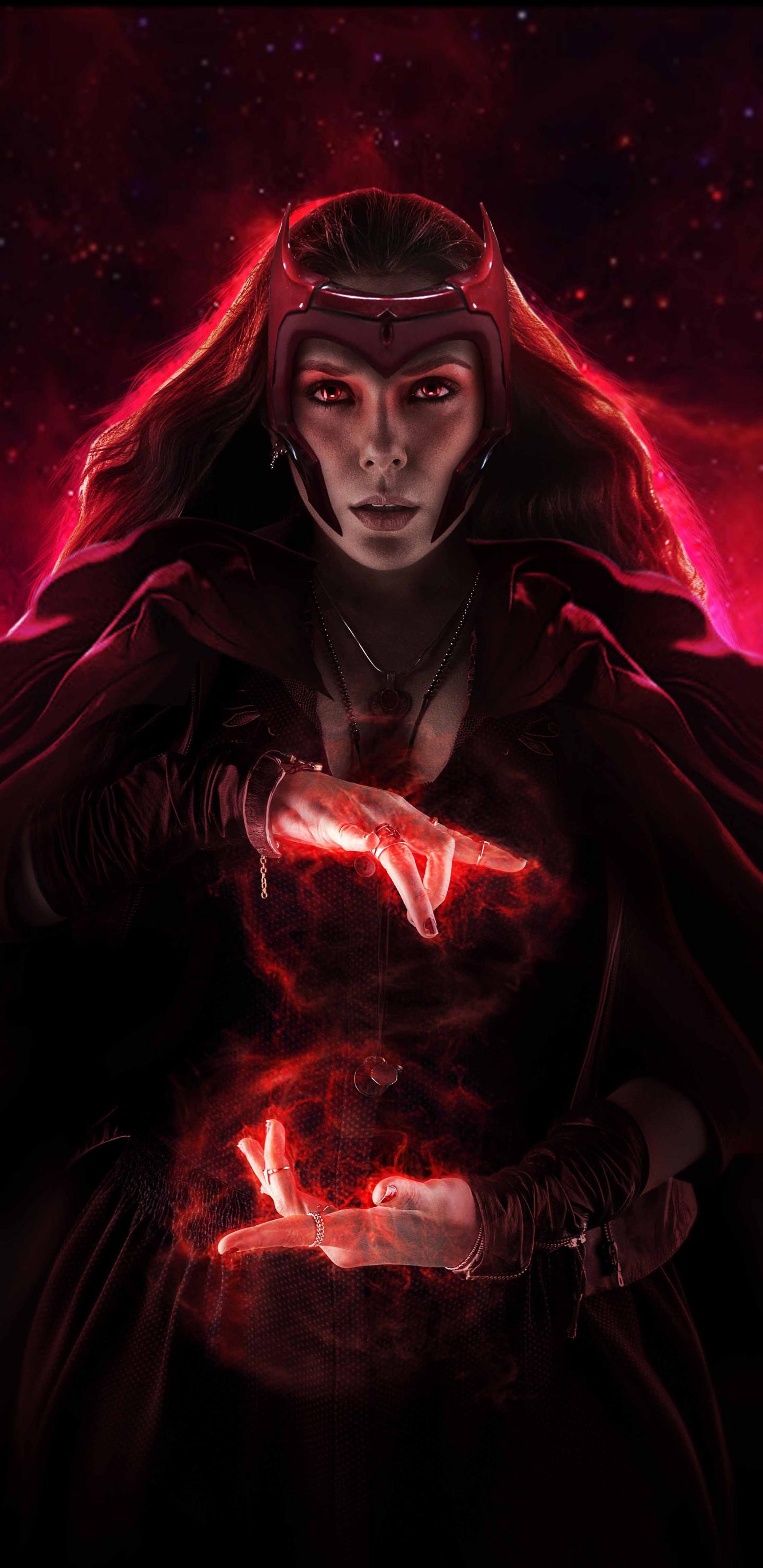 1440x2960 Scarlet Witch Wallpaper