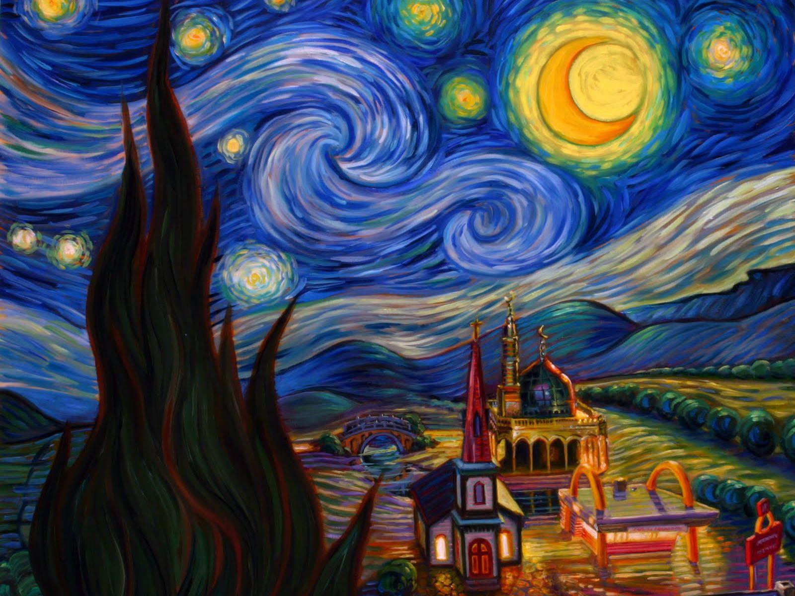 1600x1200 Starry Night Wallpaper