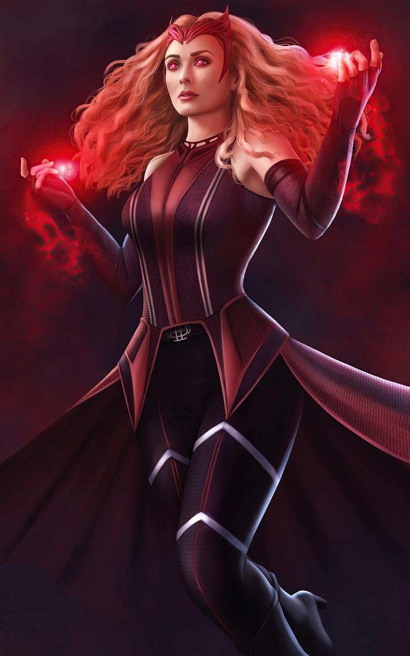 800x1280 Scarlet Witch Magic Girl 4k Nexus Samsung Galaxy Tab Note Android Tablets HD 4k Wallpaper, Image, Background, Photo and Picture