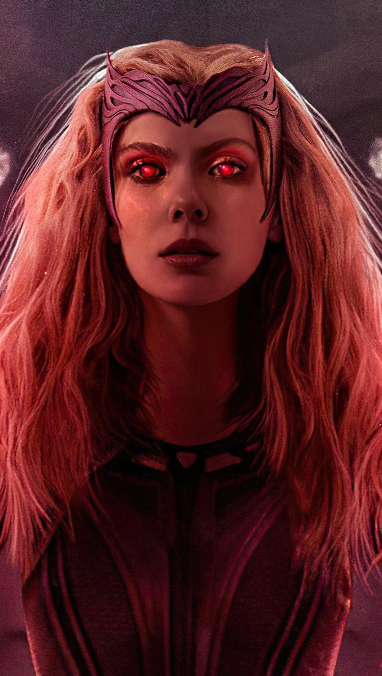 1220x2160 Scarlet Witch aka Wanda Wallpaper 4k Ultra HD