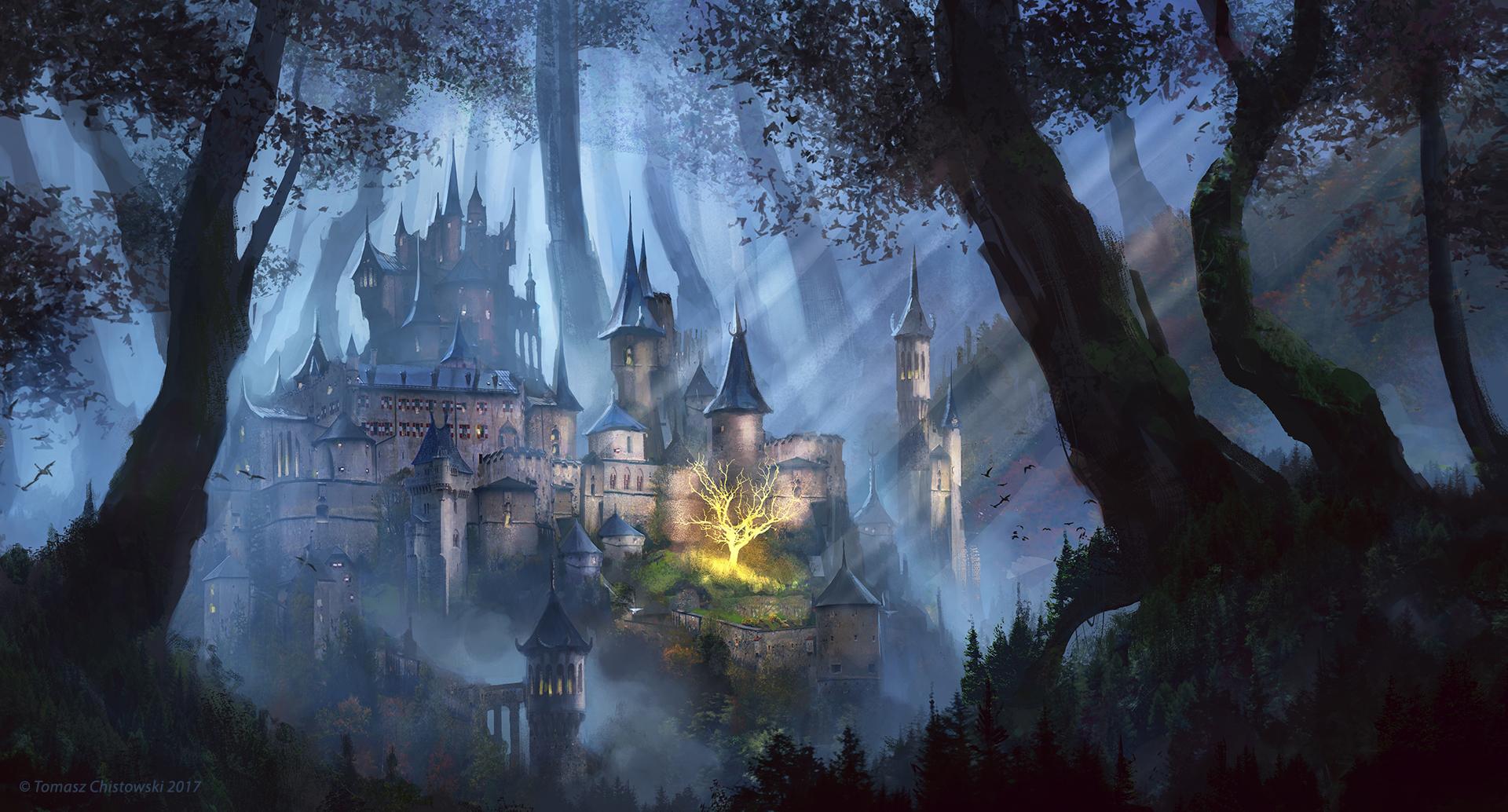 1920x1034 Fantasy Castle Wallpaper and Background Imagex1034