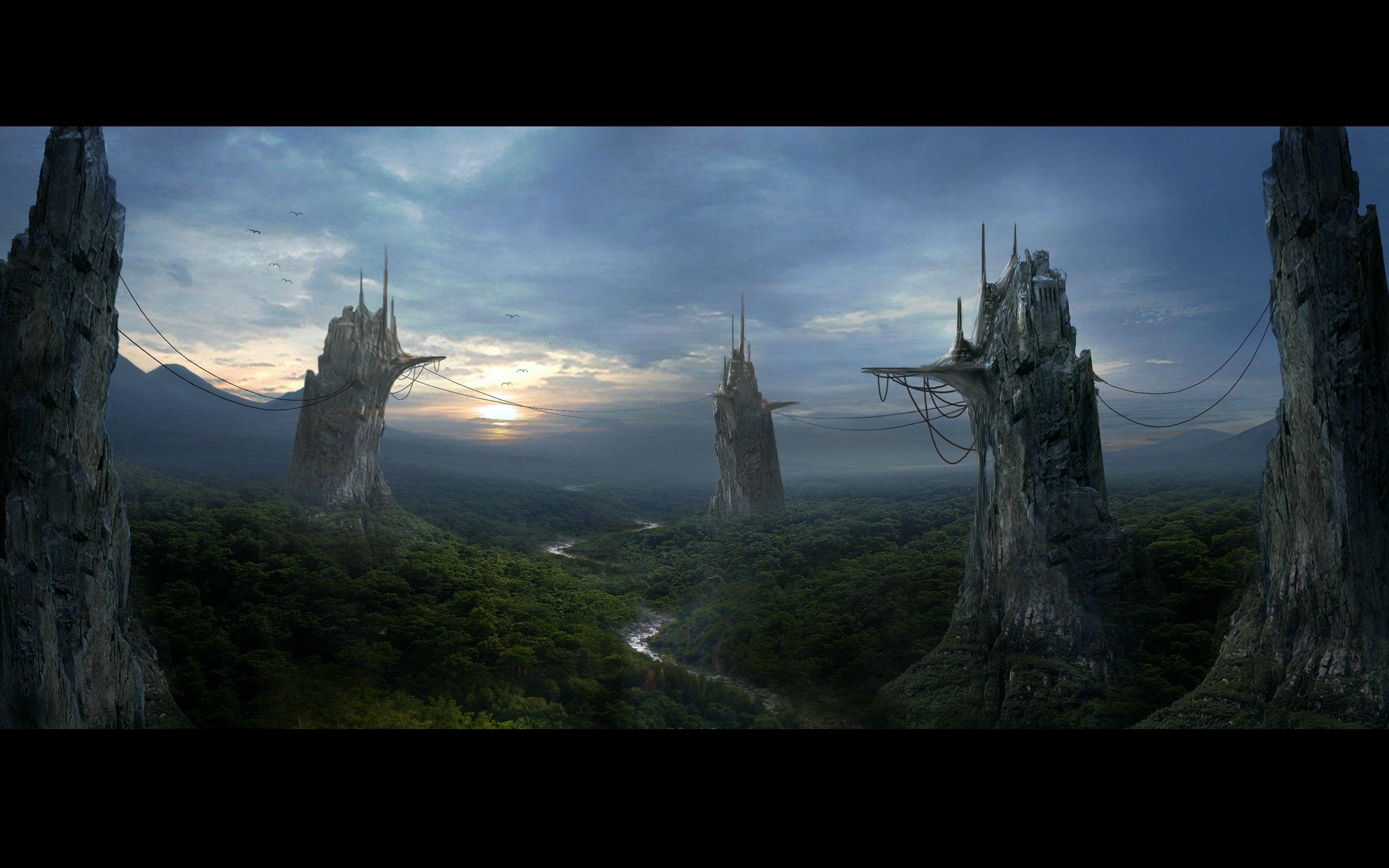 2560x1600 My Wallpaper, description contains feels. Fantasy art landscapes, Fantasy castle, Fantasy landscape